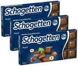 Čokoládová tyčinka Schogetten Nugát 100g, jednotlivě porcovaná. Potěšení. Kousek po kousku.
