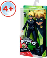 BANDAI - Miraculous Ladybug - 26cm panenka Mannequin - Motan Noir - Oficiálně licencovaná panenka Miraculous - Motan Noir Kloubová panenka - Hračka pro děti od 4 let - P50002
