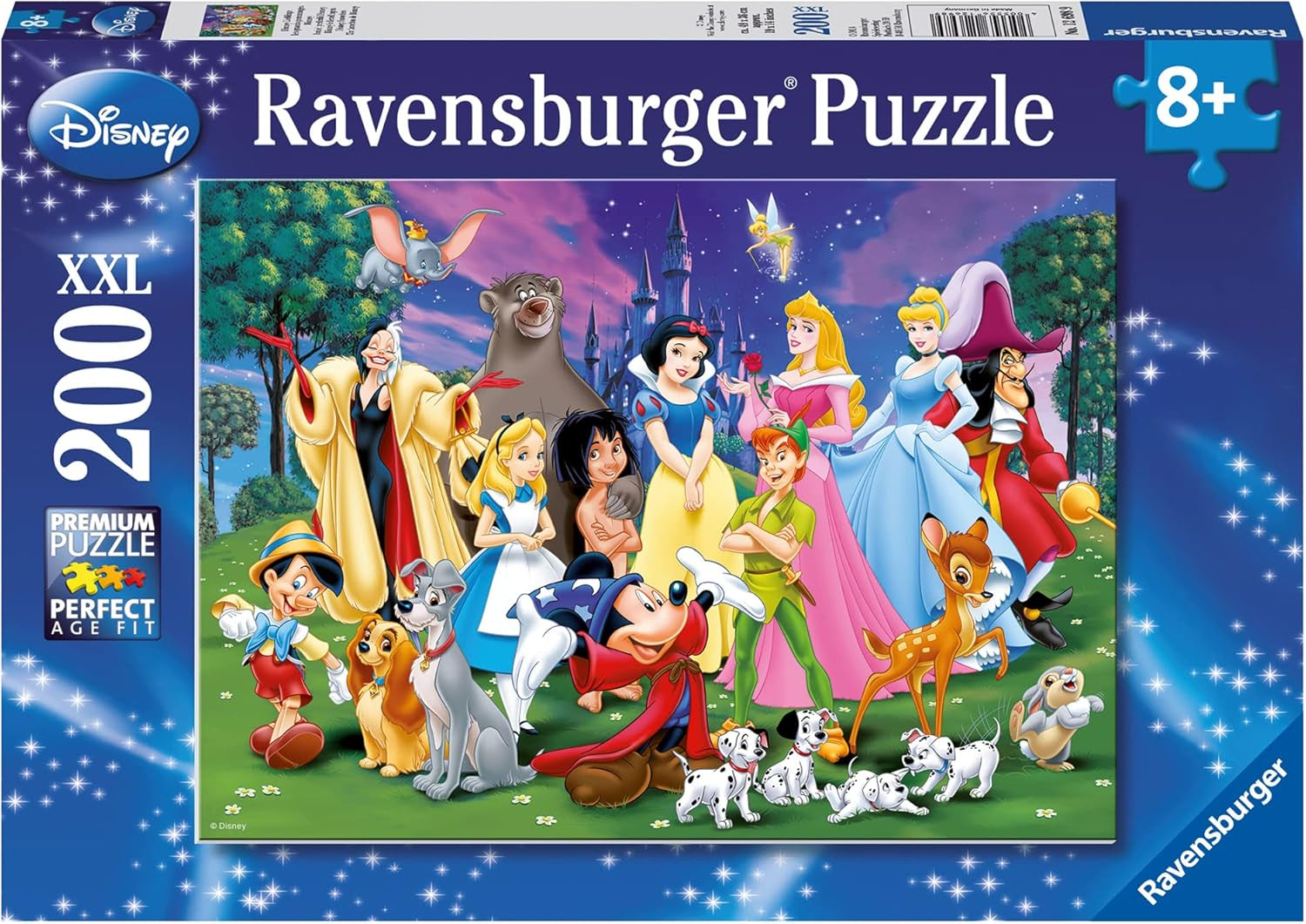 Puzzle Ravensburger pro děti - 12698 Disney oblíbené - Disney puzzle pro děti od 8 let, s 200 dílky ve formátu XXL Puzzle Naty Shop Výchozí název