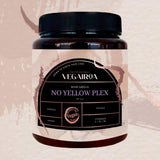 VEGAIROA - No Yellow Plex Mask - Neutralizační maska pro žluté a oranžové tóny - Hydratační péče - Fialový pigment - Profesionální veganský vlasový přípravek - 1000 g Naty Shop maska na vlasy