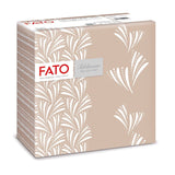 Fato - Suché papírové ubrousky, vzduchem kladené, textilní efekt, balení 50 ks ubrousků, 40X40 složené na 4 formáty, dekor Tropicana