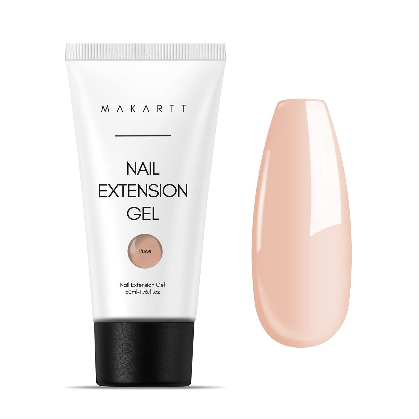 Makartt Poly Gel na prodlužování nehtů - 50 ML Extension Builder Akryl Poly Nägel Aufbaugel Extender Gel Für Gelnägel Für Nagelverlängerung, Nagelstärkung, Nail Art Dekoration (Transparent)