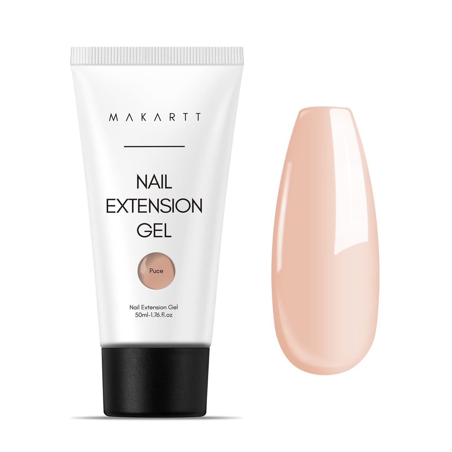 Makartt Poly Gel na prodlužování nehtů - 50 ML Extension Builder Akryl Poly Nägel Aufbaugel Extender Gel Für Gelnägel Für Nagelverlängerung, Nagelstärkung, Nail Art Dekoration (Transparent)