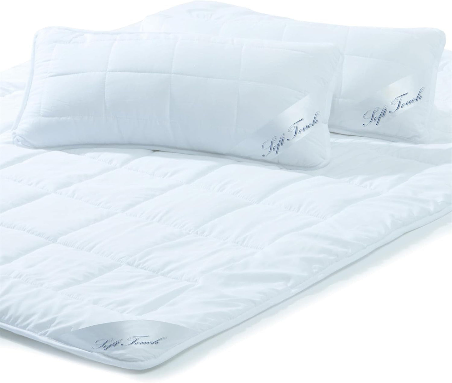 Aqua-Textil Soft Touch Set pro děti Peřina 100 X 135 Cm 250G a 350G s polštářem 40 X 60 Cm 150G Peřina 4 sezóny Klimatizace Oeko-Tex Peřiny a přikrývky Naty Shop 200X200 Cm + 2X Cm 40X88