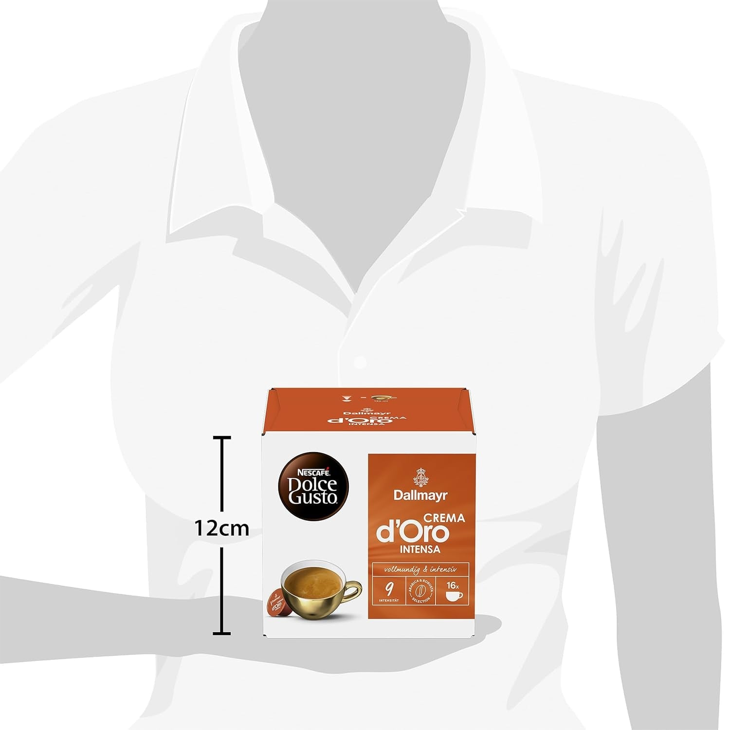 NESCAFÉ DOLCE GUSTO DALLMAYR Crema d'Oro Intensa Kaffeekapseln 3er Pack (3 x 16 kapslí)