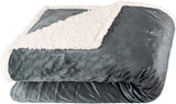Aqua-Textil Nadýchaná plyšová deka 150 X 200 Cm Šedobílá Melange Plyšová TV deka Přehoz Sherpa Fleece Oeko-Tex Ottawa Postele a deky Besuche den aqua-textil-Store Šedá Bílá Nicki Pohodlná deka 150 X 200 Cm