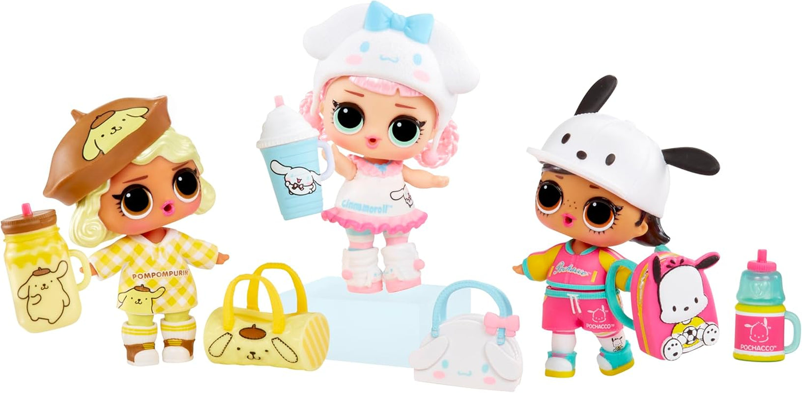 L.O.L. Překvapení! Loves Hello Kitty and Friends – 1 panenka se 7 překvapeními, náhodný výběr, 8 kusů ke sbírání, dárek pro děti 4+, panenky Pink Naty Shop
