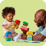 LEGO DUPLO Big Feelings, stavitelská skládací hra s 23 barevnými kostkami a 4 figurkami, motorická hračka na podporu sociálního a emocionálního rozvoje malých dětí od 18 měsíců 10415 Stavebnice Beuche den LEGO-Store