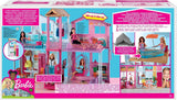 Barbie dům Dream Villa Třípatrový 5pokojový městský dům včetně doplňků, jako je nábytek, skládací a úložný prostor, hračky od 3 let, domečky pro panenky Naty Shop DLY32