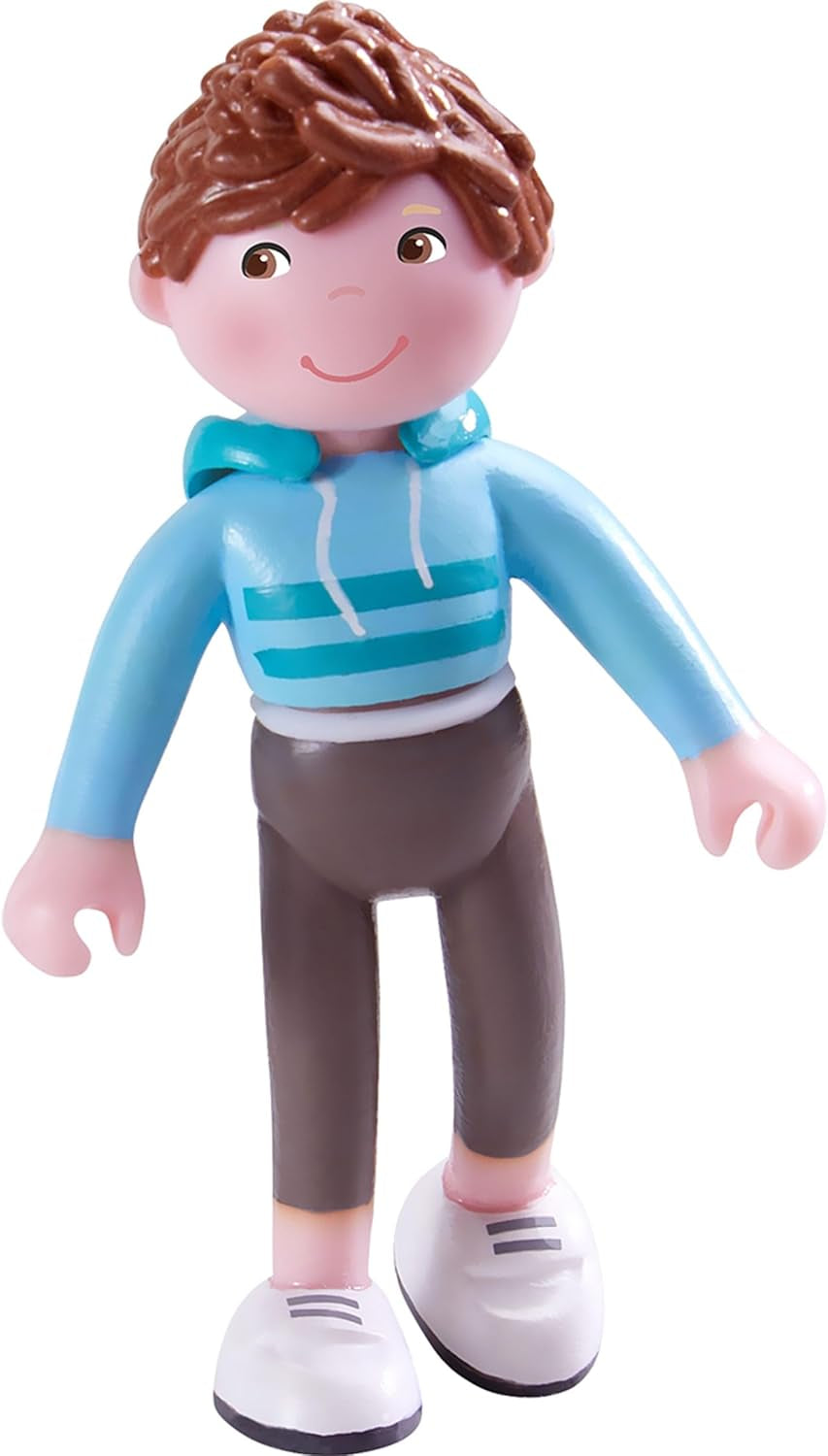 HABA 306170 - Little Friends Emil, Ohebné panenky a zvířátka od 3 let, barevné