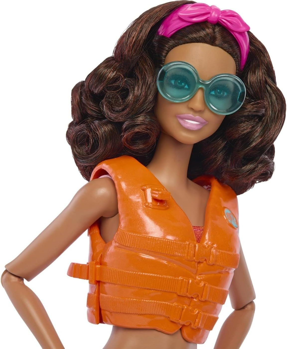 Panenka Barbie Surfer se surfovacím prknem a rukojetí, ručníkem a rádiem pro plážová dobrodružství a příběhy, klipy a popruhem na kotník pro realistické surfování, věk 3 a více, panenky Naty Shop HPL69