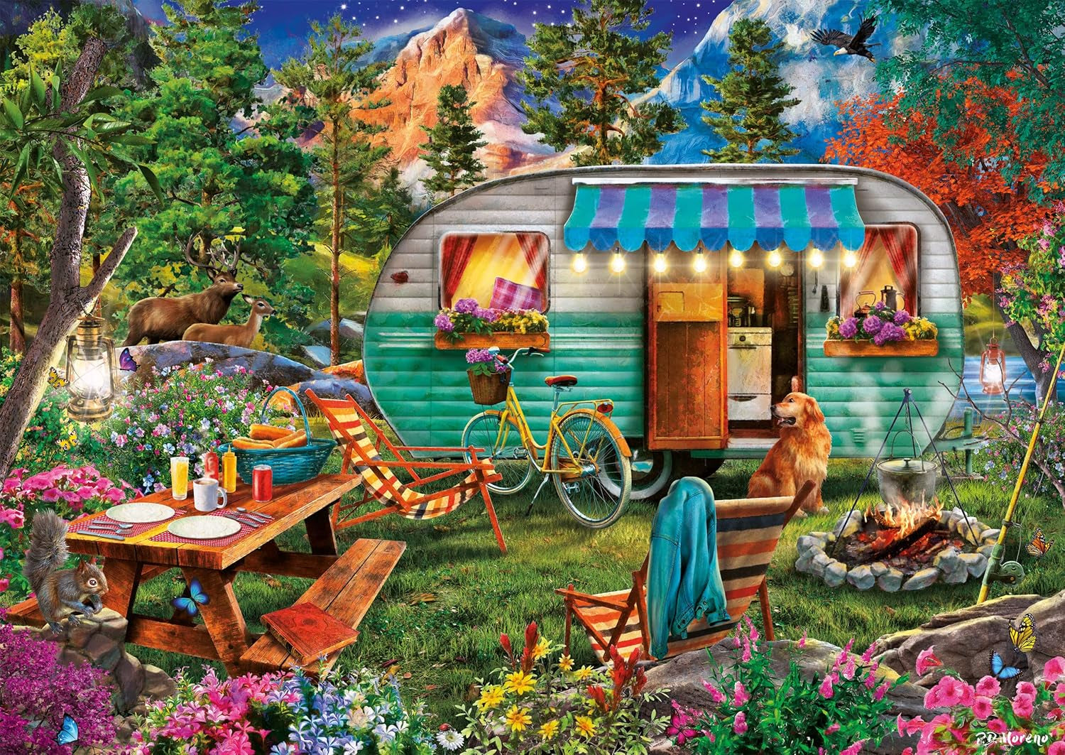 Schmidt Spiele 57379 Camper Romance, skládačka 500 dílků Puzzle Naty Shop