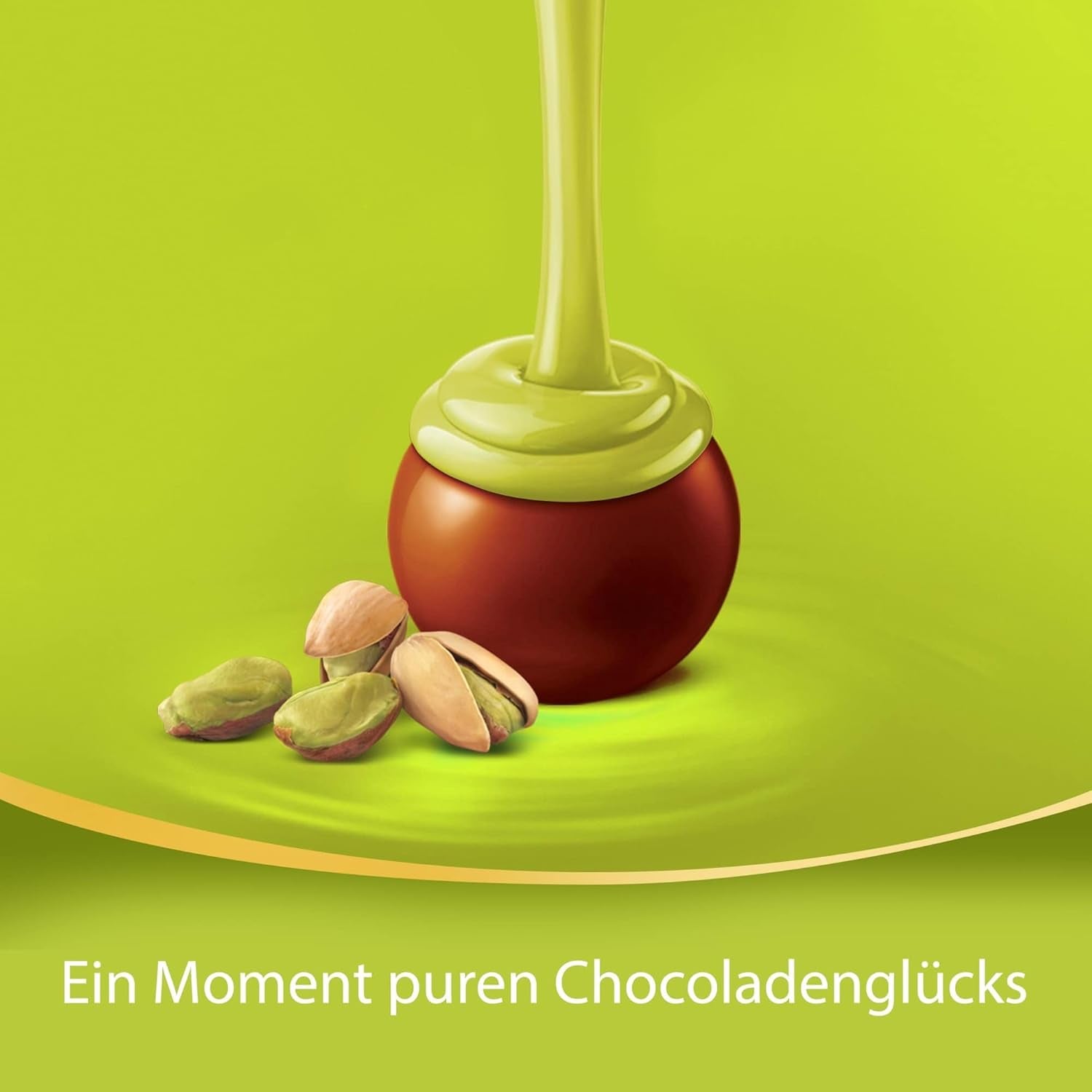 Lindt LINDOR Čokoláda s pistáciemi | 1 kg uzavíratelný sáček | cca. 80 mléčných čokoládových kuliček s pistáciovou krémovou náplní rozplývající se v ústech | Velké balení, pralinkový dárek