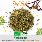 ORIGEENS BIO YERBA MATE S CITRONEM A ZÁZVOREM 200 G - Energizující čaj I Organický čaj Yerba Maté, nepražený, listy, bez stonků a prachu