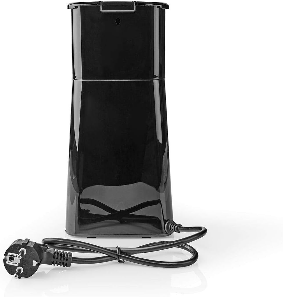 Espressor NEDIS - filtrovaná káva - 0,4 l - 1 šálek - časovač - černá / stříbrná