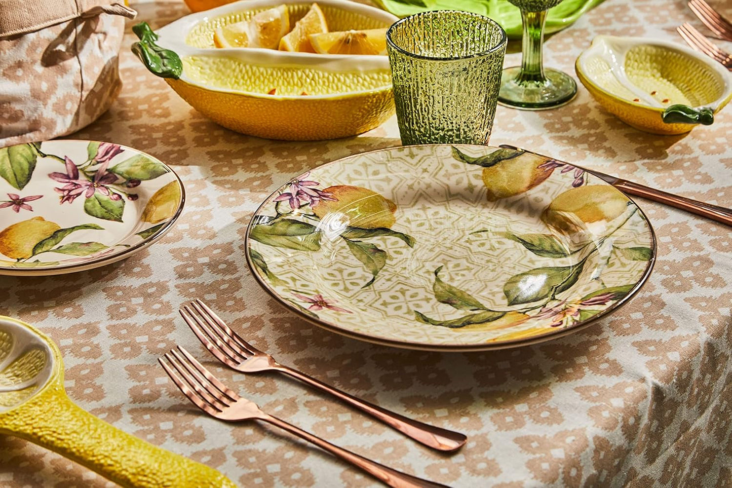 Sada nádobí Zagara pro 6 osob, 18 kusů, keramická, vícebarevná