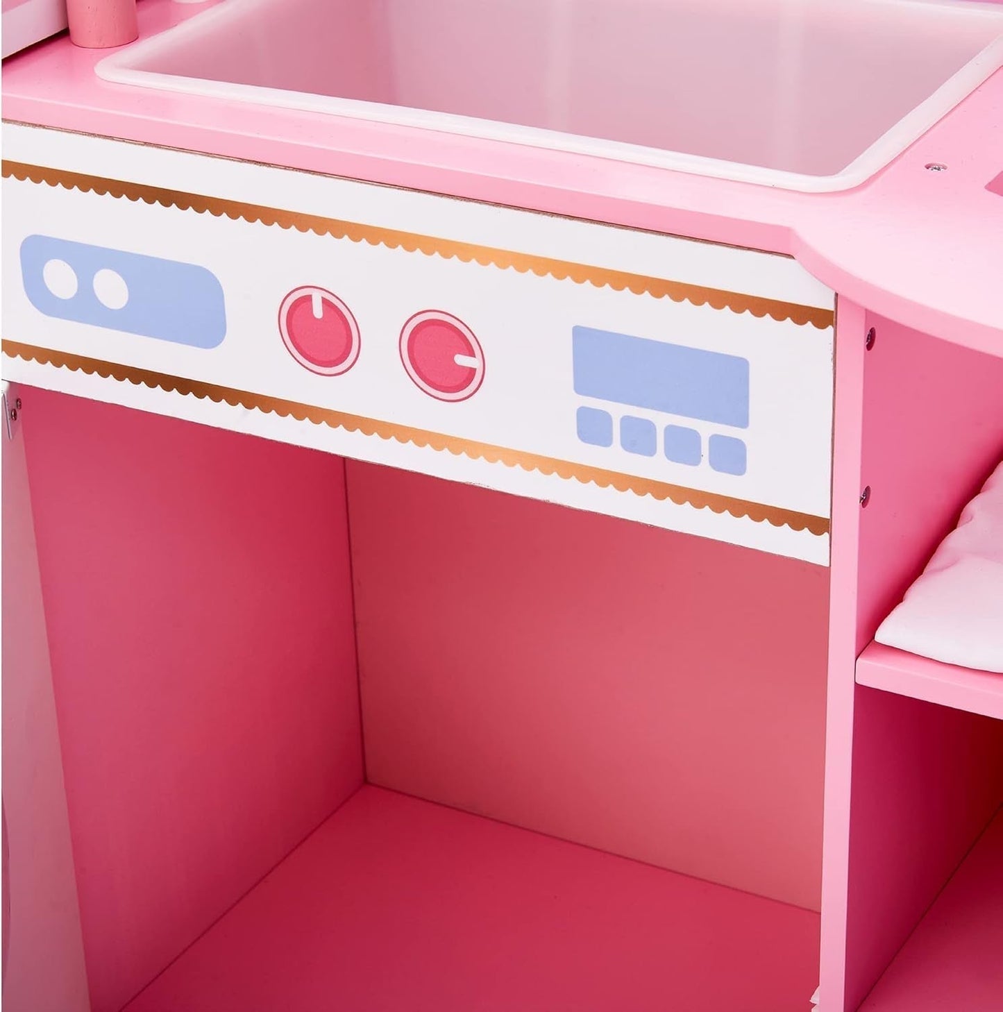 Olivia'S Little World Teamson Kids 18palcové dětské panenky Dřevěný domeček pro panenky Oboustranná školka TD-11460W Domky pro panenky Naty Shop