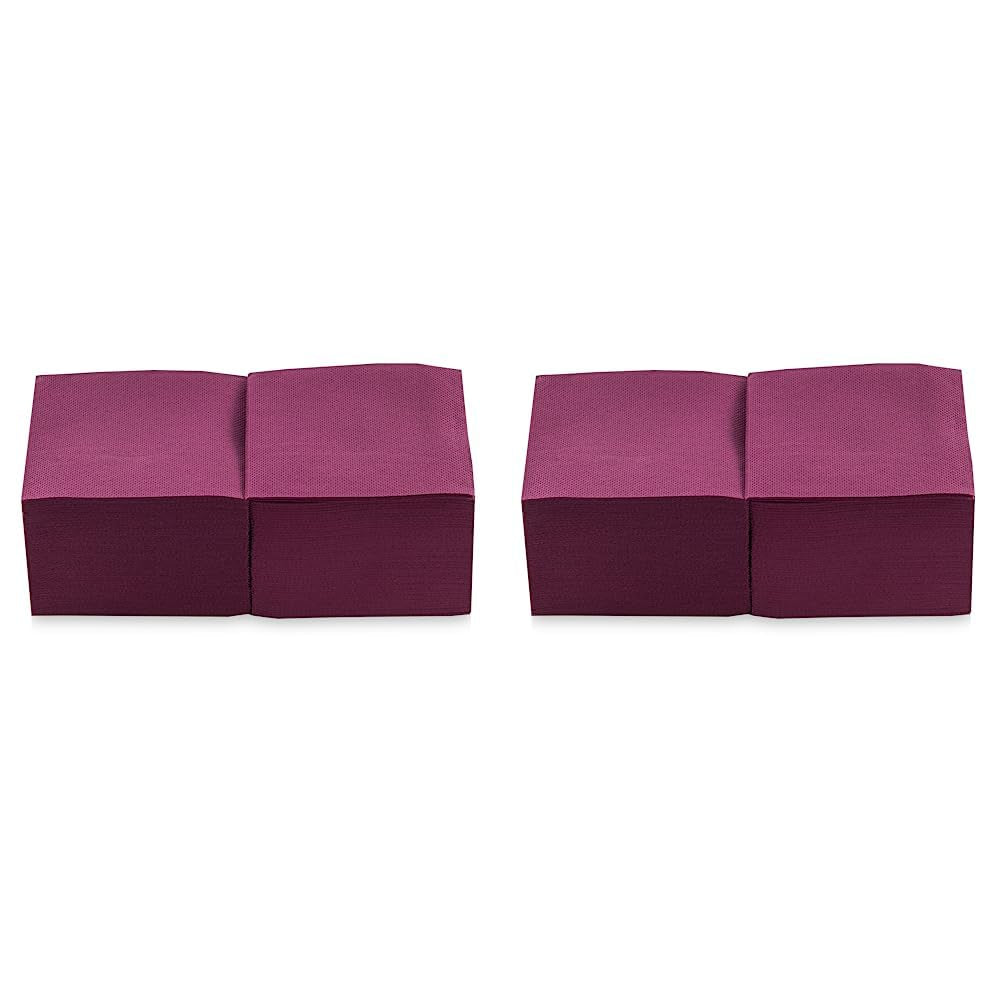 Saten Ser22104961 Koktejl, ubrousky 20 X 20, 2 vrstvy, 1/4 přeložení, 100 ubrousků, Punta-Punta, černá