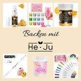 He-Ju Metallic Gold tekuté potravinářské barvivo 25 ml, jedlé třpytky na nápoje a jídlo (kovové zlato, 25 ml)