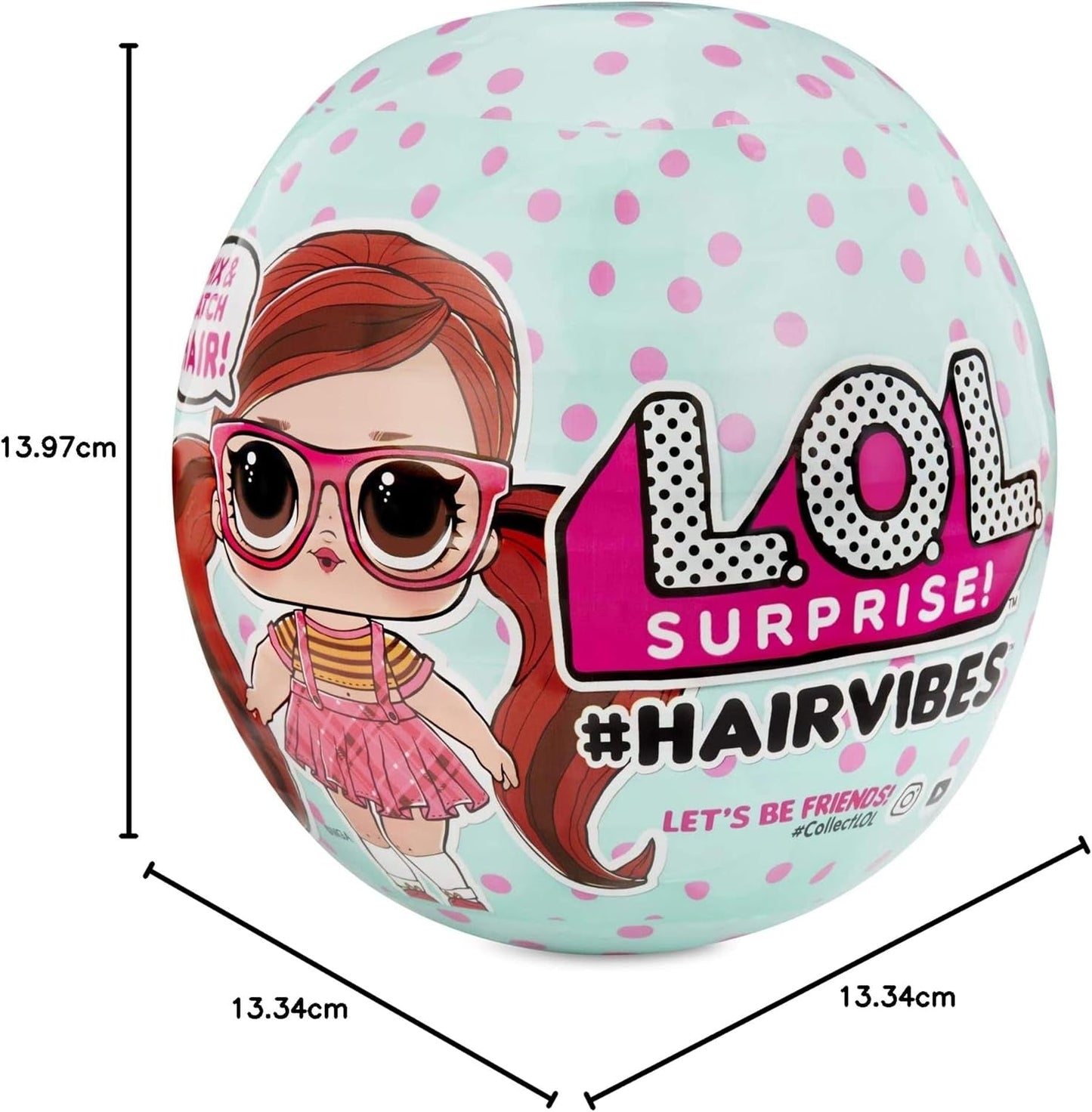Sběratelské panenky LOL Surprise pro dívky - S 15 různými překvapeními a účesy - #Hairvibes Dolls
