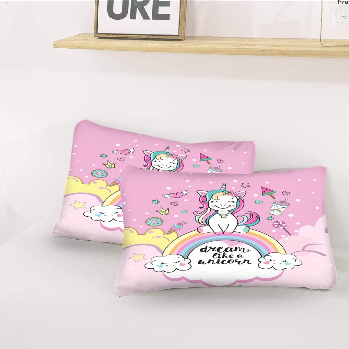 Povlečení pro dívky, Jednorožec, 2 povlaky na polštáře Povlečení - dětské Naty Shop