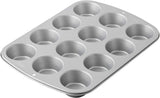 Wilton 03-3118 Cupcake-/muffin Backform, Recipe Right, Antihaft, 12 Vertiefungen, Grau Formy a plechy na pečení Naty Shop
