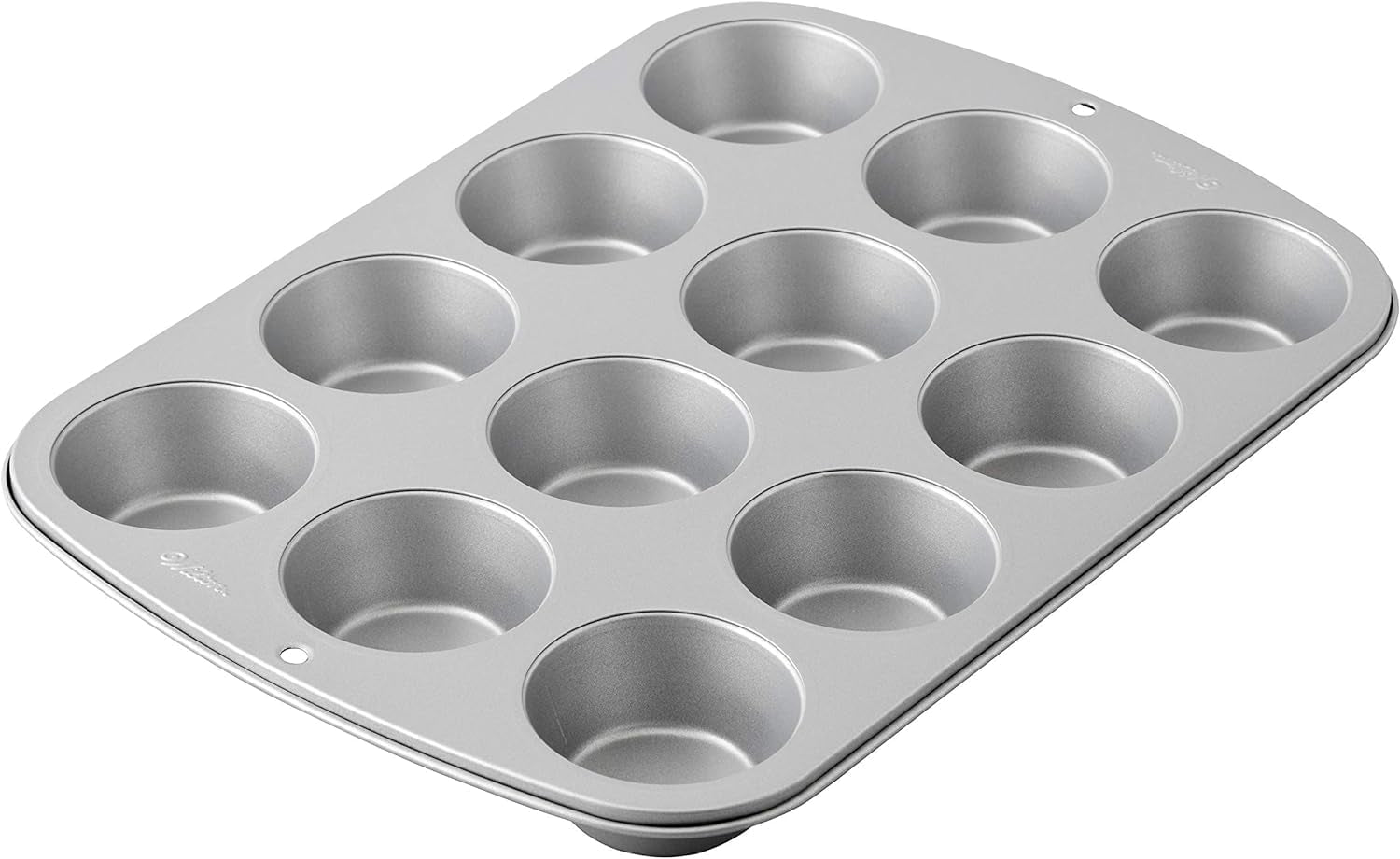 Wilton 03-3118 Cupcake-/muffin Backform, Recipe Right, Antihaft, 12 Vertiefungen, Grau Formy a plechy na pečení Naty Shop