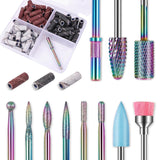 Depvko 30 Stück Nagelfräser Aufsätze Bits, 3/32'' Keramik Bohrer Für Nägel Acryl Diamant-Nagelhaut-Efile-Hartmetall-Retferner Für Zuhause Salon Gel, Maniküre Pediküre-Werkzeuge (Inklusive)3