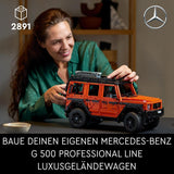 LEGO Technic Mercedes-Benz G 500 Professional Line, Stavebnice modelu auta třídy G, Dárek pro dospělé, Sada luxusních terénních vozidel, Sběratelský Mercedes, Autíčko 42177 Stavebnice Besuche den LEGO-Store