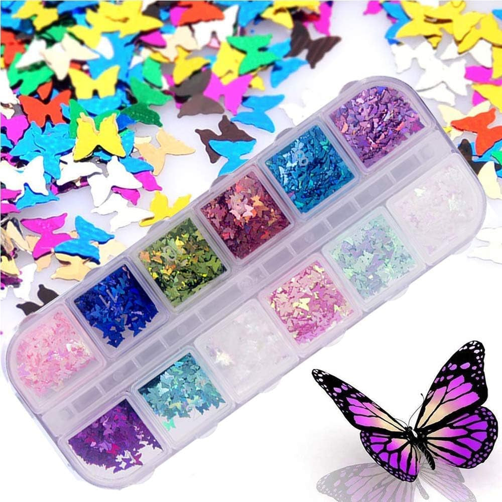 Kalolary sušené květiny na nehty Motýlí flitry Lak na nehty Fólie Samolepky na nehty Pinzeta Kamínky na nehty Kamínky na nehty Tužka pro 3D design nehtů DIY dekorace