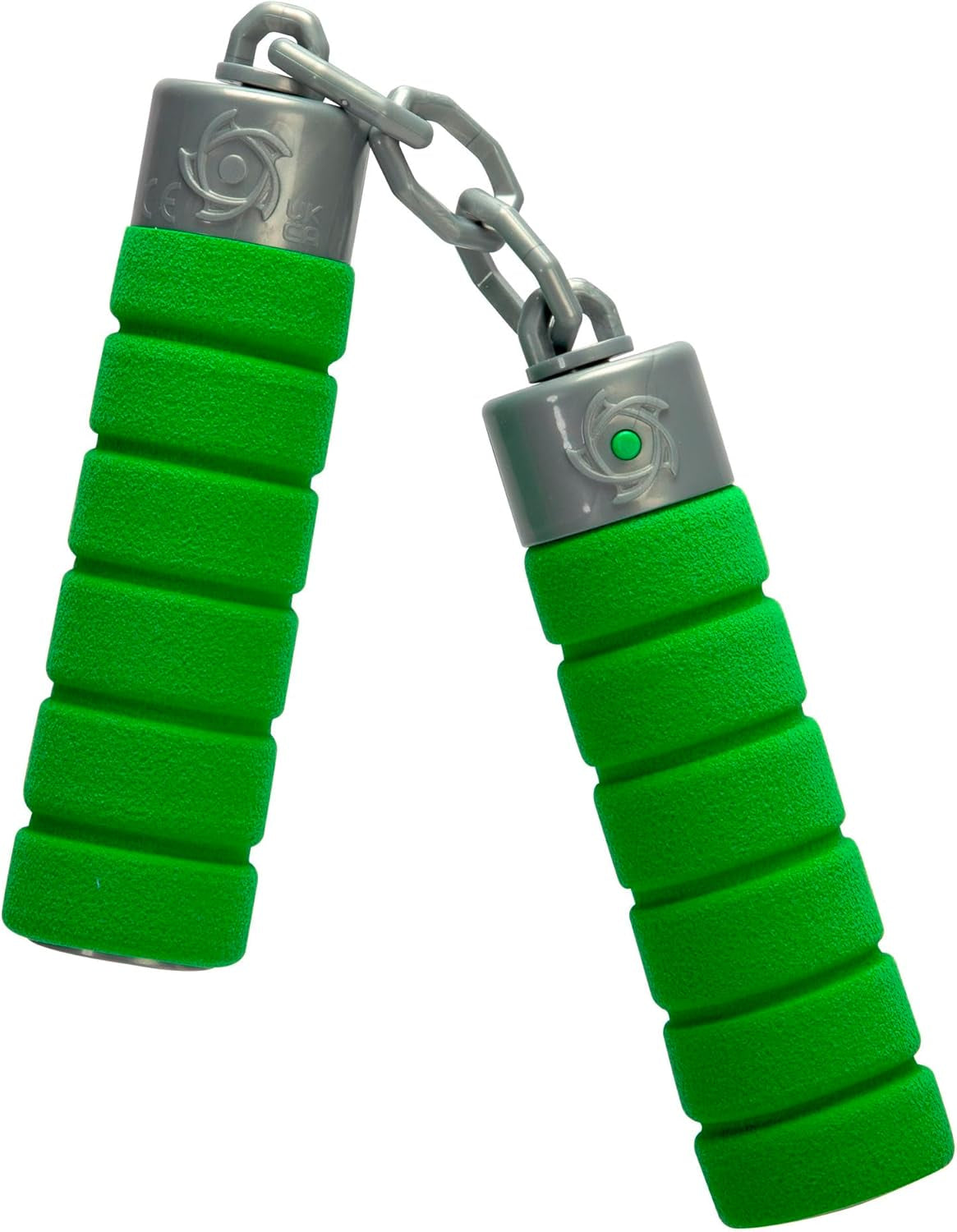 Další Ninja Nunchaku, zvuk, rukojeť obalená měkkým materiálem, 13 cm, role play, od 3 let, zelená Akční figurky Naty Shop