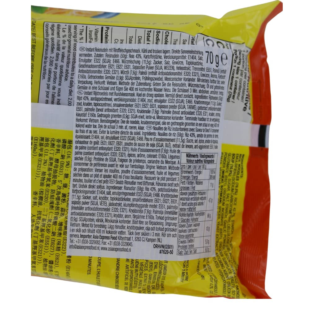 - NEBO Instantní Glasnudeln Rindfleisch Kugel - (1 X 70 GR)