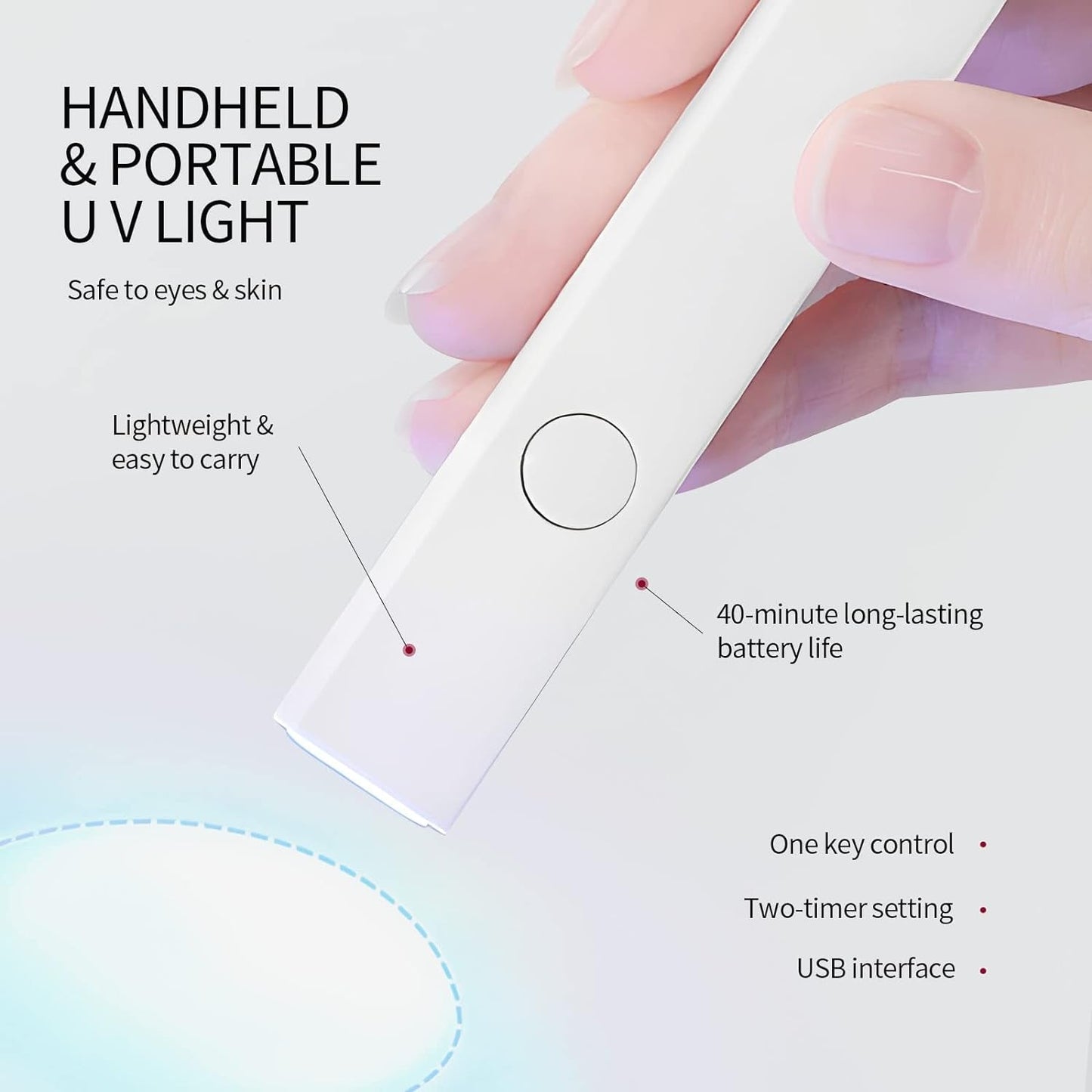 Saviland U V Lampe Für Gelnägel: Mini U V Lampe Für NägelSchützen Sie Die Haut Wiederaufladbar Klein LED Nagellack Trocknergerät Für Nagellack Aufbaugel Tipy na nehty Nagelkleber Geschenke Für Frauen
