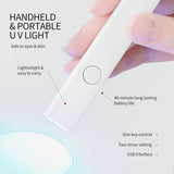 Saviland U V Lampe Für Gelnägel: Mini U V Lampe Für NägelSchützen Sie Die Haut Wiederaufladbar Klein LED Nagellack Trocknergerät Für Nagellack Aufbaugel Tipy na nehty Nagelkleber Geschenke Für Frauen