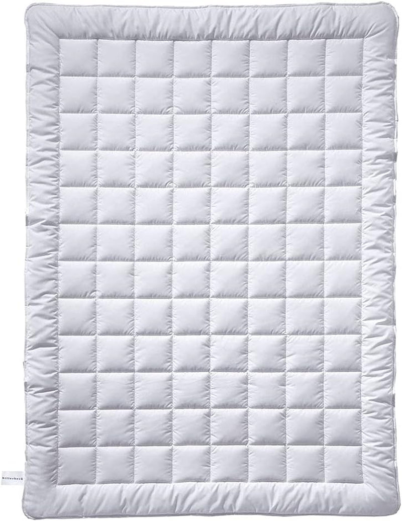 Billerbeck Jasmin Superlight přikrývka - letní přikrývka - 155 X 220 Cm - bavlněná přikrývka, chladivá přikrývka - 90% viskóza (bambus) 10% polyester (airsoft), bílá Přikrývky a přikrývky Naty Shop Výchozí název
