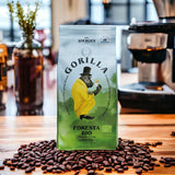 Gorilla Foresta Coffee 6 x 1000 g celá pražená zrna | Směs Arabica | Portafiltr a plně automatické espresso stroje | Káva espresso