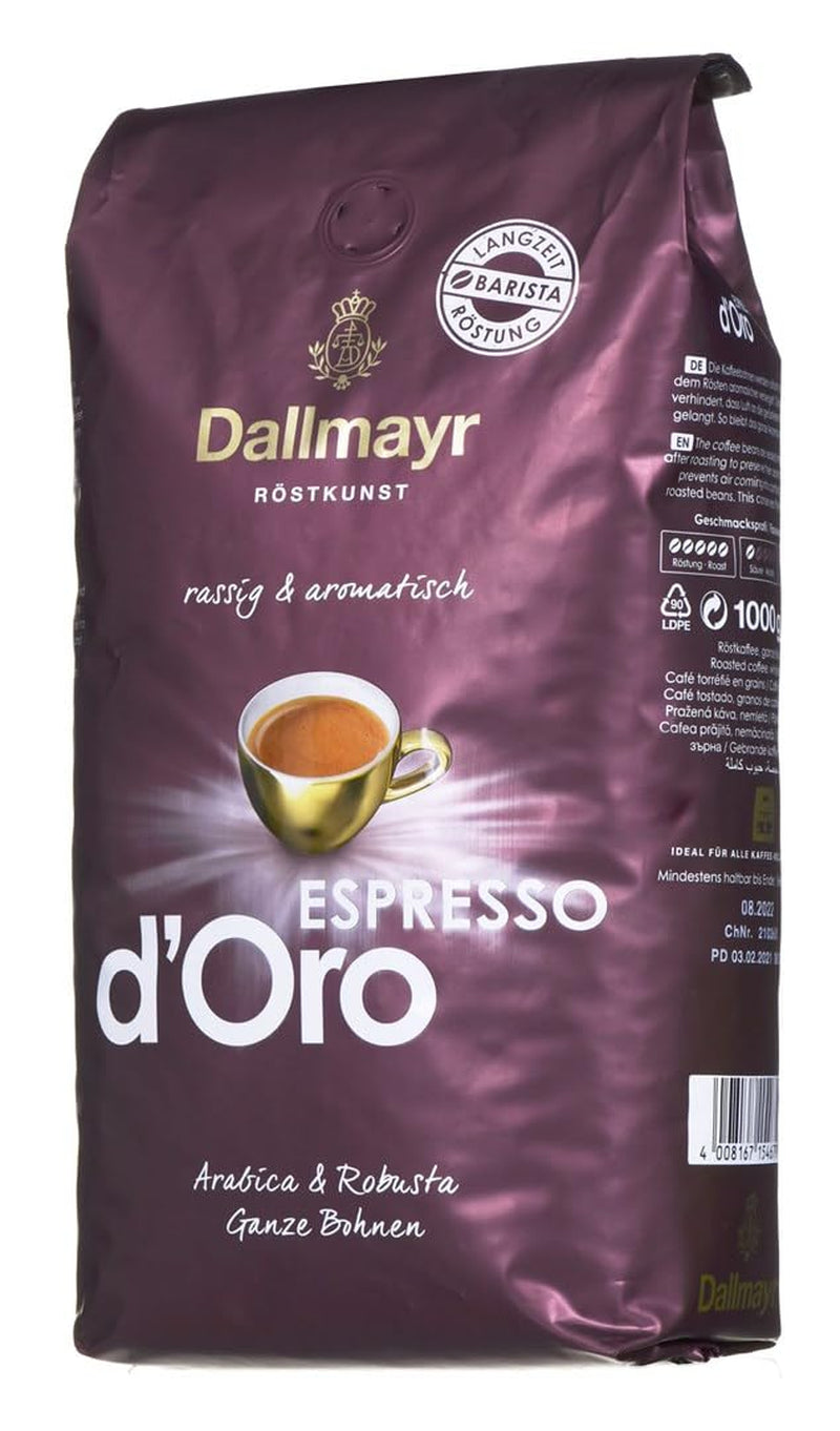 Espresso d'Oro celá zrnková 8x 1000g (8000g) - silně ochucená káva