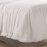 Přehoz Lush Decor s volánovou sukní, polyester, bílá, manželská postel Lush Decor Beds and Deky