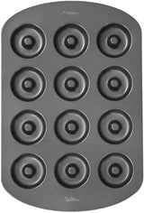 Wilton Donut-Backform Mit 12 Mulden Donutform, Hochwertige Donut Backform Mit Antihaftbeschichtung Für 12 Mini-Donuts, Spülmaschinenfest Formy a plechy na pečení Naty Shop