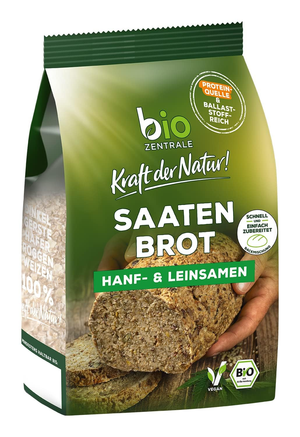 Biocentrální celá lněná semena | 7 x 400 g bio lněných semínek | Ideální do jogurtu, müsli a chleba | Alternativa psyllia, konopných semínek a chia semínek