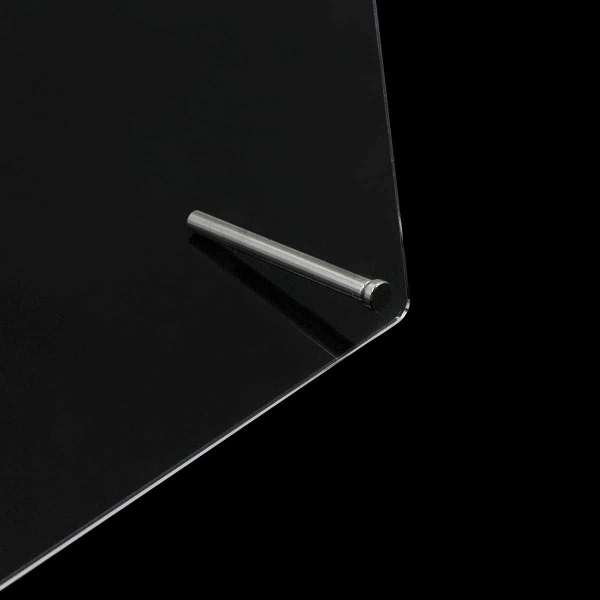 Panel pro zobrazení nehtů z akrylového skla s proužky a nano lepidlem, zobrazení špičky nehtů, průhledná barevná karta na nehty, displej na nehty, displej na cvičení nehtů (transparentní)