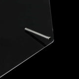 Panel pro zobrazení nehtů z akrylového skla s proužky a nano lepidlem, zobrazení špičky nehtů, průhledná barevná karta na nehty, displej na nehty, displej na cvičení nehtů (transparentní)