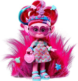 Mattel DREAMWORKS Trolls Together Strong - Vlasová panenka Queen Poppy Fashion - 15+ doplňků, třpytivý hřeben, omyvatelný třpytivý gel, věk 3+ HNF25 Naty Shop Poppy Dolls Plyšové chlupaté vlásky