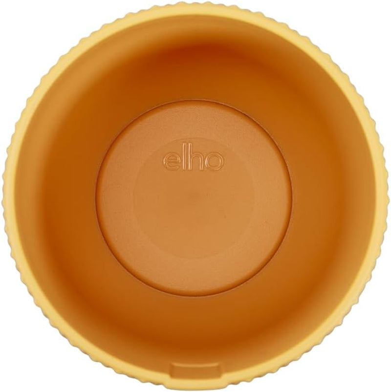 elho Jazz Round Mini 7cm - Pokojové květináče - 100% recyklovaný plast - Ø 7 x V 6,5 cm - Žlutá/jantarová