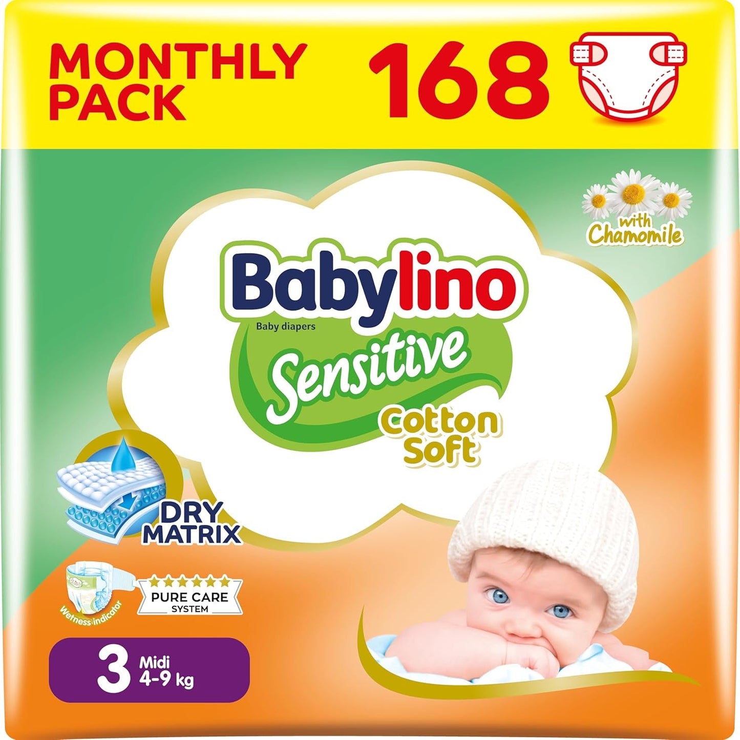 Pleny pro citlivá miminka, velikost 7, extra velké plus (+15 kg), 14 kusů