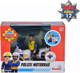 Simba 109251092 - Policejní motocykl Hasič Sam, S figurkou Malcolma, S příslušenstvím, Sezóna 12, Od 3 let Akční figurky Naty Shop