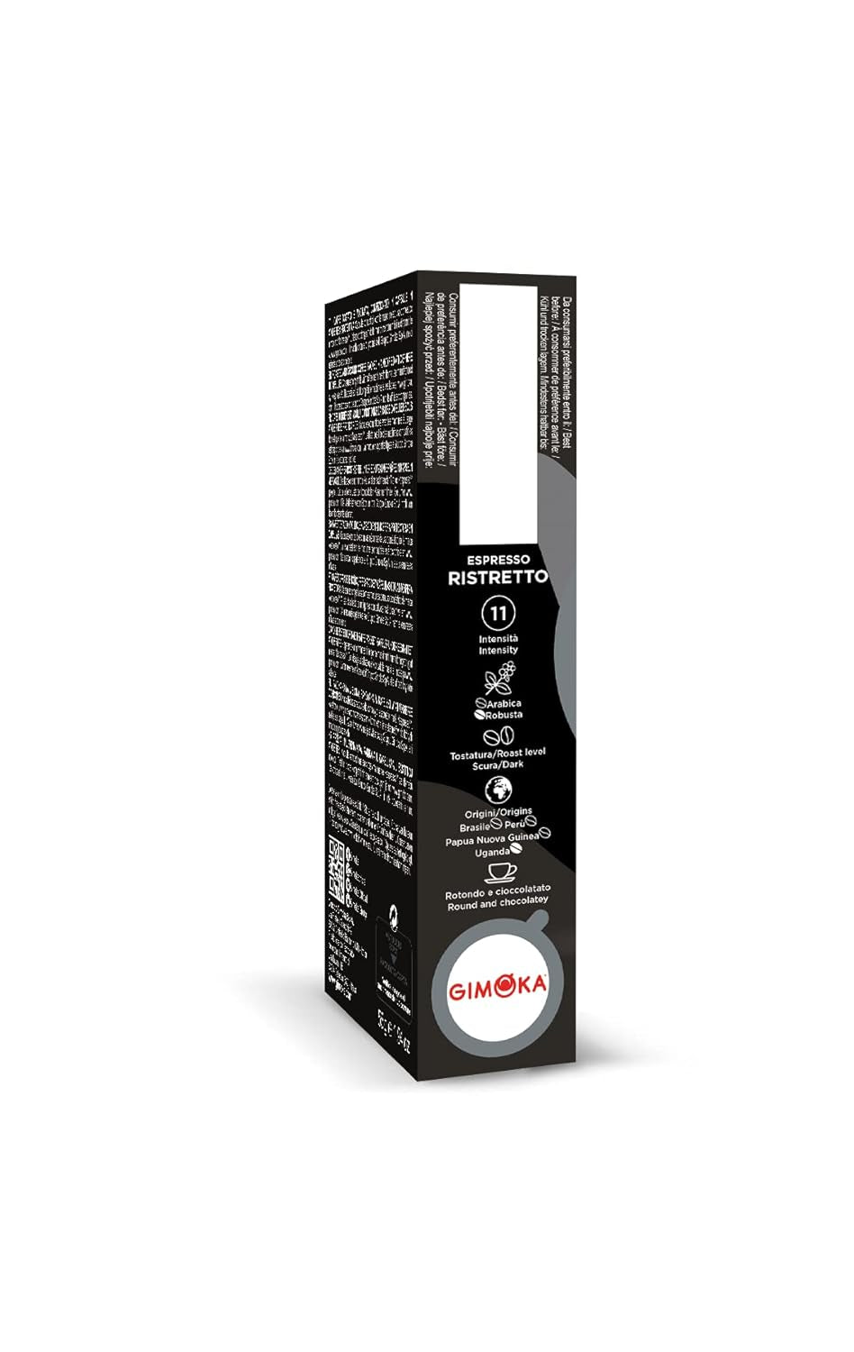 Gimoka Kaffeekapseln Espresso Ristretto, Intensität 11/13-100 Kapsel aus Aluminium - Kompatibilní s Nespresso* Haushalts-Espressomaschinen - 100 Stück (10 x 10 Getränke) - Hergestellt v Itálii