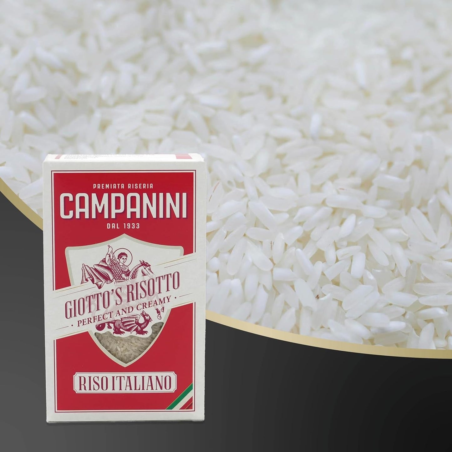 Originální rýže na rizoto | Campanini rýže na rizoto | 1000 g | z Itálie | Rizota a polévky