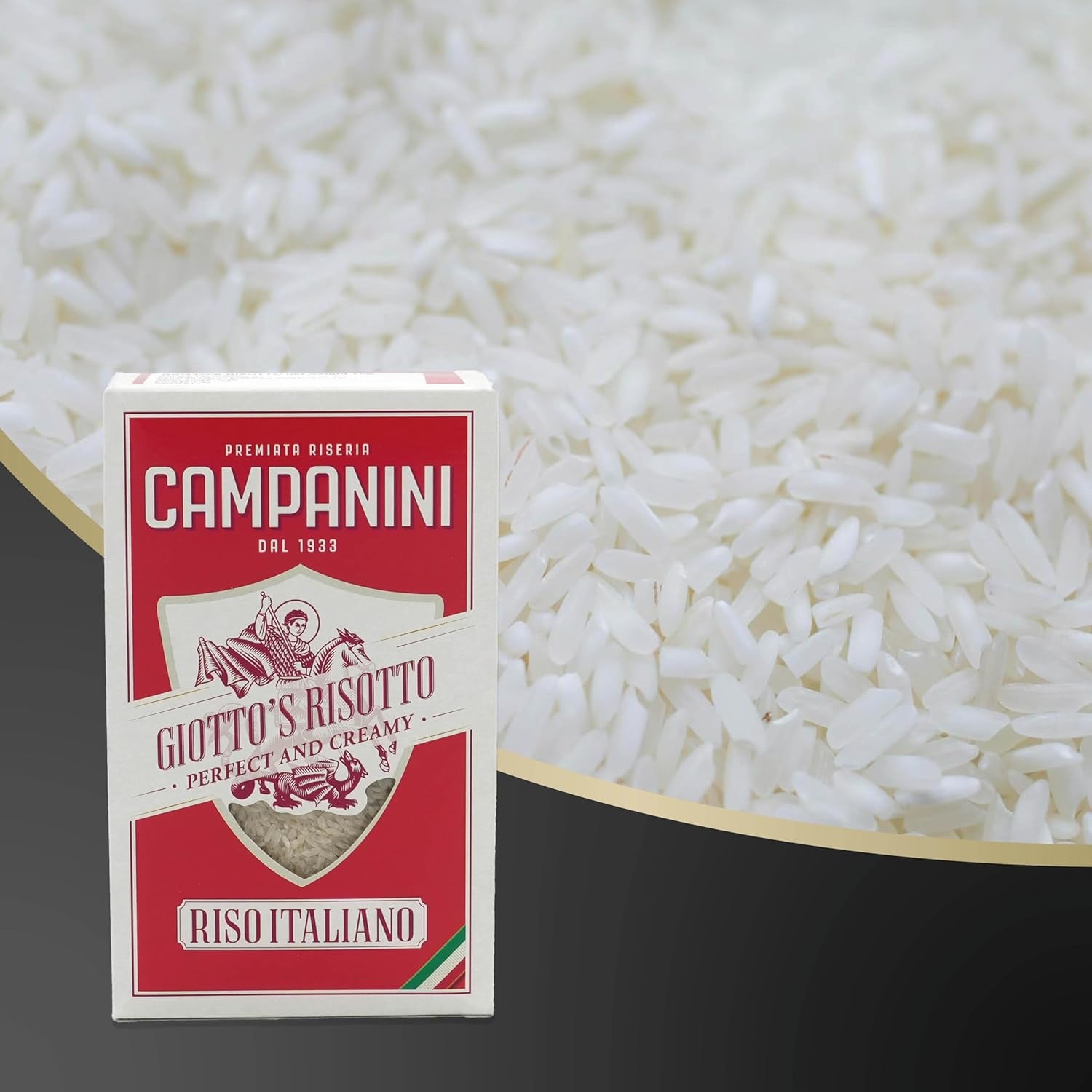 Originální rýže na rizoto | Campanini rýže na rizoto | 1000 g | z Itálie | Rizota a polévky