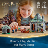 LEGO Harry Potter Hagridova chýše: Nečekaná sada pro návštěvu s 5 minifigurkami a 2 figurkami zvířat, dárek pro ženy a muže, kouzelná dobrodružná hračka, fantasy sada 76428 Stavebnice Beuche den LEGO-Store